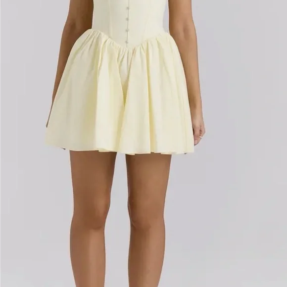 House of CB Light Yellow Dress - Picture 3 of 3